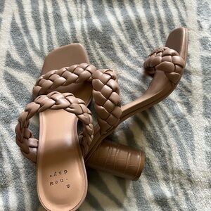 Women's Braided Tan Sandals